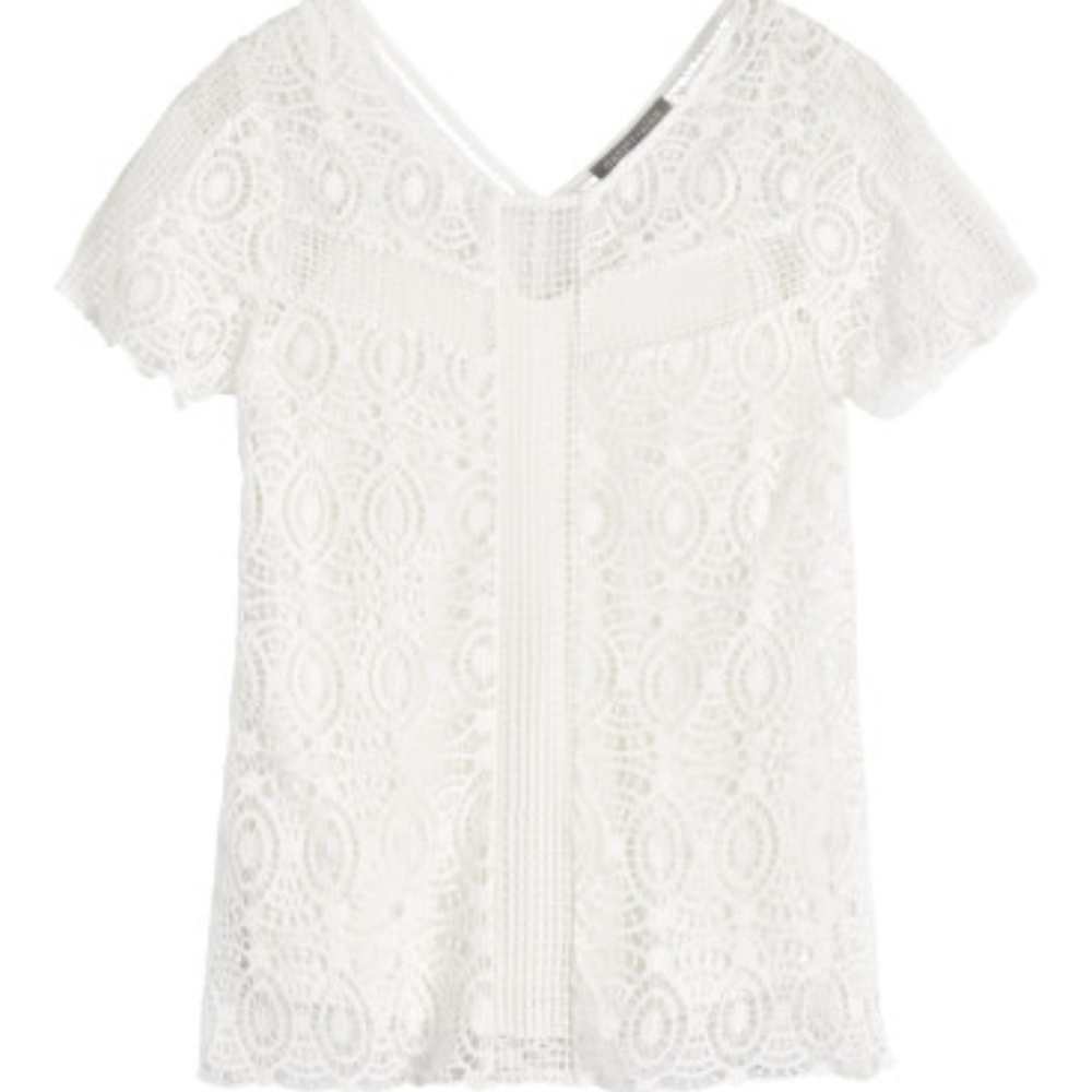 Daniel Rainn - Danita Crochet Top - White